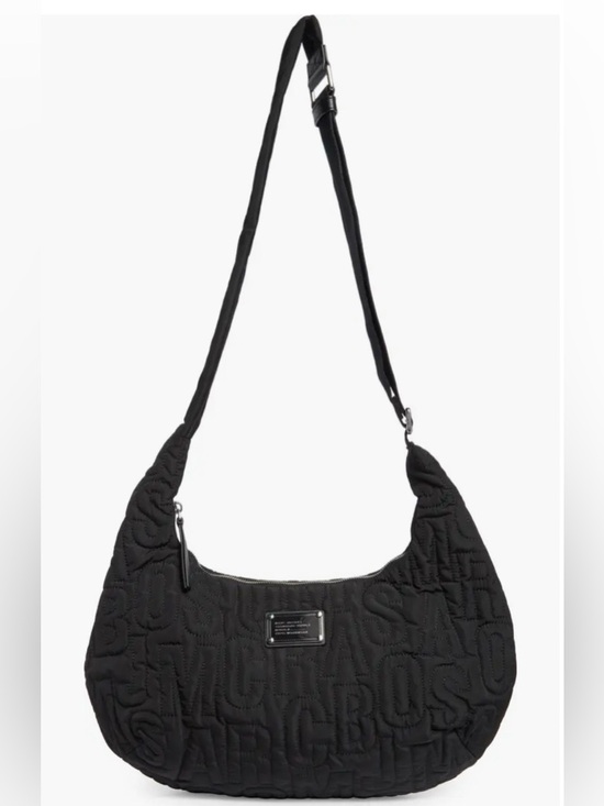 Marc Jacobs Handbags - Marc Jacobs NWT Nylon Jumbled Logo Black Quilted Shoulder Bag